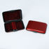 Oboe reed case maroon/red dots